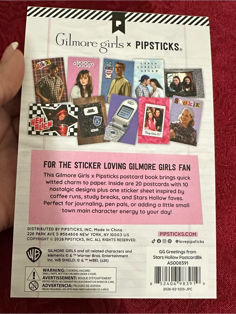 New the Gilmore Girls Greetings from Stars Hollow Postcard Book by Pipsticks